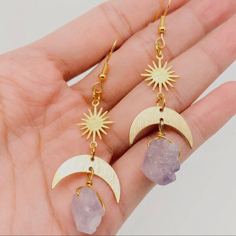 Boho Moon Earrings