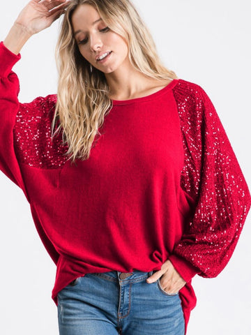 Sparkle & Shine Top: Red