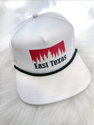 East Texas Trucker Cap: White
