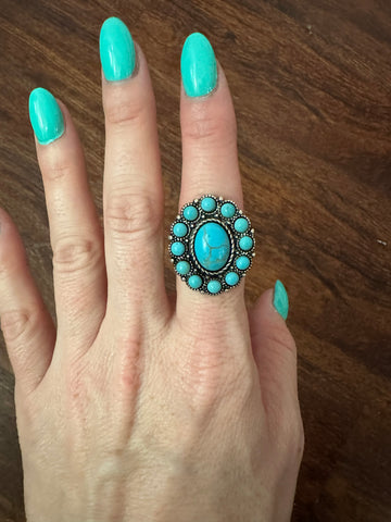Abilene Ring: Turquoise