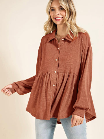 Down the Road Tunic: Rust