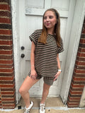 Changing Seasons Striped Set: Olive/ Pink