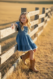 Little Miss Rodeo Dress: Denim