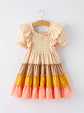 Boho Babe Girls Dress: Peachy