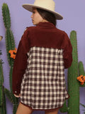 Hayride Shacket: Burgundy Mix