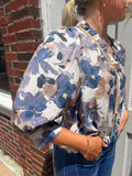 Watercolor Blouse: Blueberry