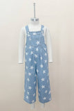 Starry Glow Jumpsuit: Light Denim