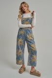 Blue Jean Bouquet Overalls: Lightwash