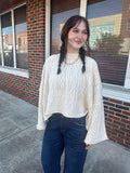 Cloud Nine Knit Sweater: Ivory