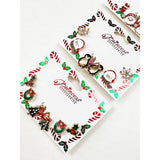 Christmas Theme Sparkly Earrings:Multi-Color