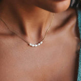 Pearl Perfection Necklace: Gold