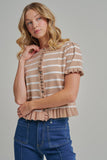 Sunday Market Top: Taupe/ Ivory