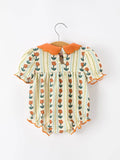 Little Autumn Bloom Bubble Girls: Orange Multi