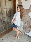 Bohemian Blouse Top: Off White