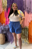 Bahama Blues Shorts PLUS: Blue