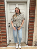 A Feline Feeling Top :Lt Leopard