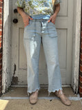 Shoreline Patch Pocket Denim: Lightwash