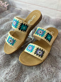 Toodles Sandals: Light blue Mix