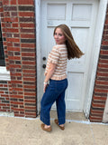 Sunday Market Top: Taupe/ Ivory