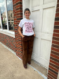 Retro Routine Corduroy Pants: Chocolate Brown