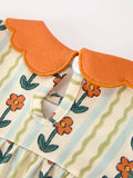 Little Autumn Bloom Bubble Girls: Orange Multi