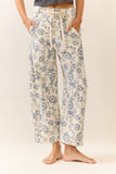 Vintage Charm Pants: White Multi