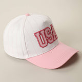 USA Trucker Hat: Light Blue