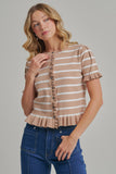 Sunday Market Top: Taupe/ Ivory