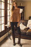 Saddle Up Suede Top : Camel
