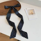 Polka Dot Scarf Wrap: Black