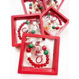 Christmas Theme Bracelet with Matching Ring: MIX COLOR