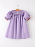 Spooky Cute Smocked Dress: Lavender