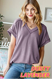 Easy Going Top: DUSTY LAVENDER
