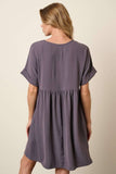 Breezy Beautes Dress: Lilac Gray