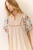 Staycation Midi Dress: Cream