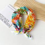 Among the Wildflowers Scarf: White Multi