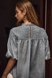 Gather Together Top PLUS: Charcoal