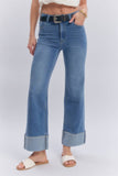 Camden Cuffed Denim: Medium Wash