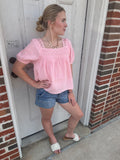 Pink Skies Top: Baby Pink
