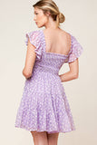 Hazey Daisies Dress: Lavender