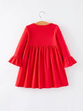 Rowdy Rudolph Dress: Red