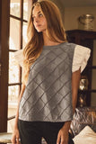 Saddle Up Suede Top : Camel