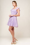 Hazey Daisies Dress: Lavender