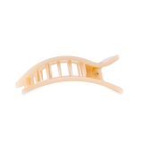 Almond Beige Rectangle Hair Clip: Medium