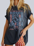 American Rodeo Mineral Wash Tee: Black