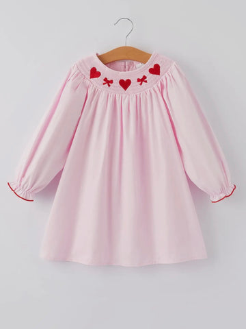 smocked valentines dress Sweetheart Smocked Dress: Light Pink – Haute as Ice