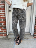 Leopard Love Barrel Jeans: Leopard