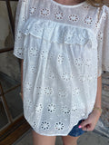 Bohemian Blouse Top: Off White