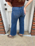 Ruth Wide Leg Jeans: Dark Wash