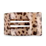 Blonde Tortoise Rectangle Hair Clip: Large